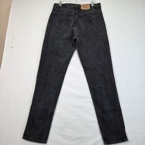 Levi’s 512 Jeans W36 L34 Made In USA Black Charcoal Wash 100% Cotton VTG Men’s